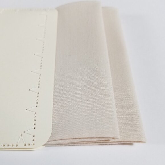 NEW Cream 100% Cotton Pre-Folded Pocket Square Handkerchief Insert - Picture 6 of 6